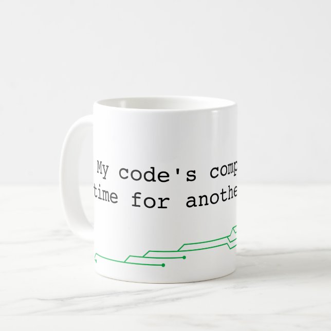 Programmer Humour Pun Coffee Mug (Front Left)