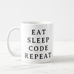Programmer Life Mug – Eat Sleep Code Repeat Gift