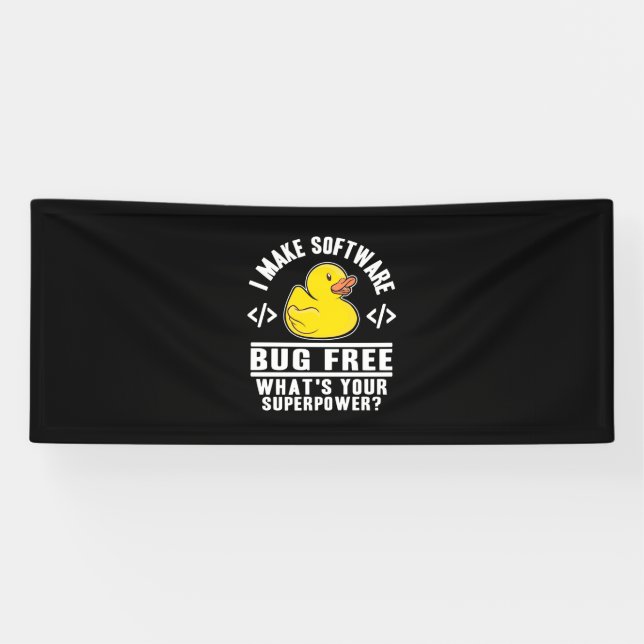 Programmer Make Software Bug Free Banner (Horizontal)