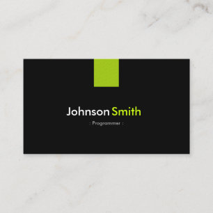 Programmer Modern Mint Green Business Card