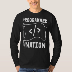 Programmer Nation  Code Developer Programming Codi T-Shirt