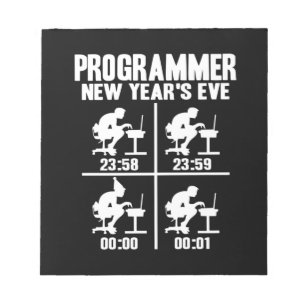Programmer New Year's Ever Notepad