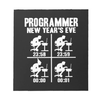 Programmer New Year's Ever Notepad