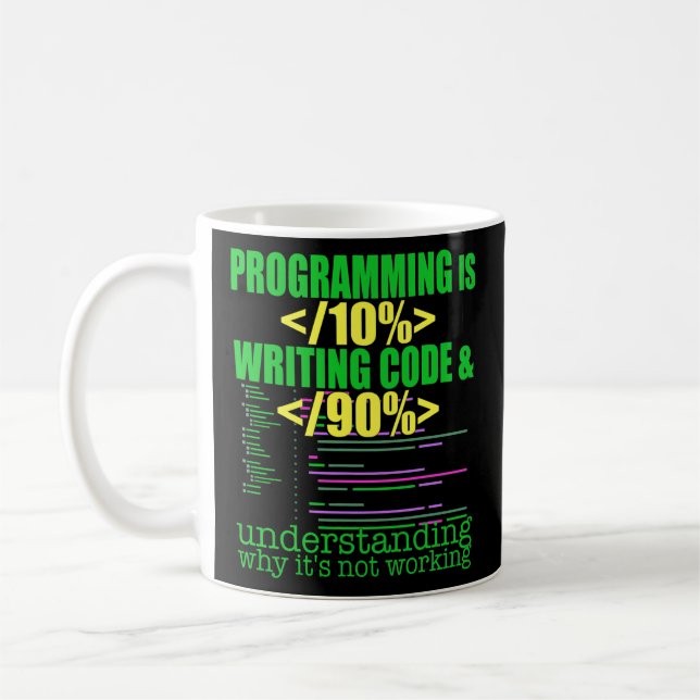 Programmer Software Developer Computer Engineer Coffee Mug (Left)