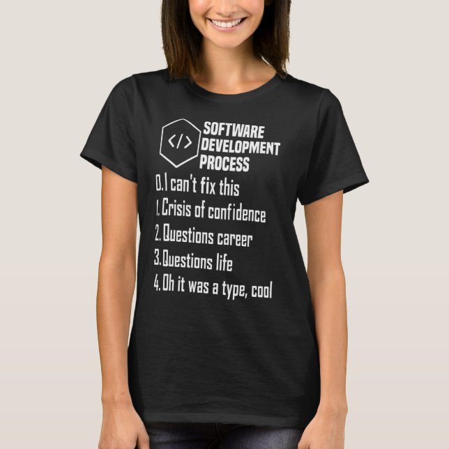 Programmer Software Developer Computer Engineer Ne T-Shirt (Front)