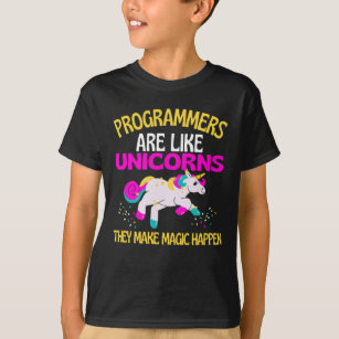 Programmer Unicorn , Magical Unicorn Programmers T-Shirt