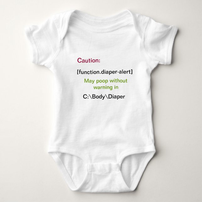 Programmer's Baby Poop Shirt (Front)