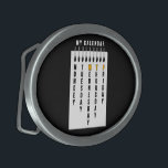 Programmers Calendar Belt Buckle<br><div class="desc">Introducing the "Weekday Wit" merchandise line, featuring a clever calendar design that brings a humourous spin to the weekly grind. This playful take on the classic calendar highlights the acronym "WTF" - but in this context, it's all about those central days: Wednesday, Thursday, and Friday, that lead us into the...</div>