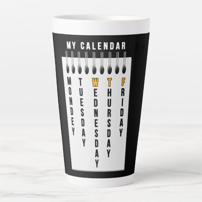 Programmers Calendar Latte Mug (Front)