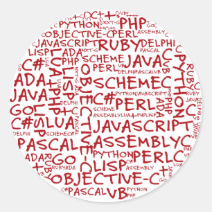Programmers Have Multiple Programming Skills Classic Round Sticker