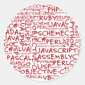Programmers Have Multiple Programming Skills Classic Round Sticker
