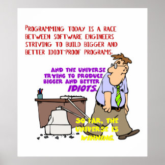 Programmers versus the Universe (1) Poster