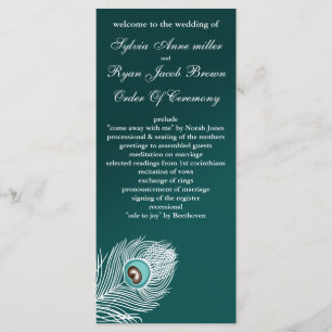 Programmes blancs et turquoises élégants de paon