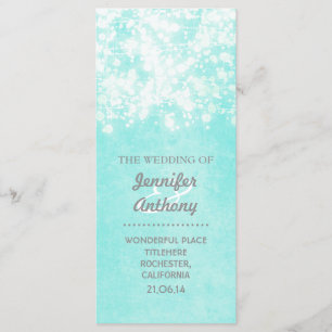 programmes bleus vintages de mariage