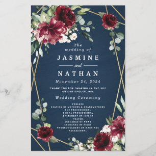 Programmes de Blush et de Mariage d'Or Bleu Bourgo