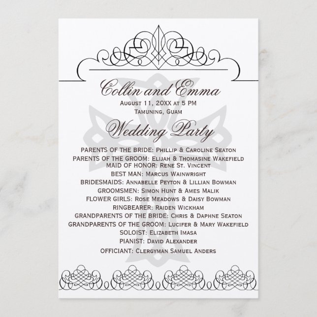 Programmes de mariage croisé (Devant)