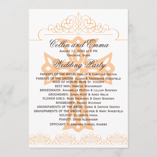 Programmes de mariage croisé (Devant)