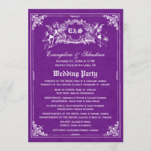 Programmes de mariage de livre de contes de conte