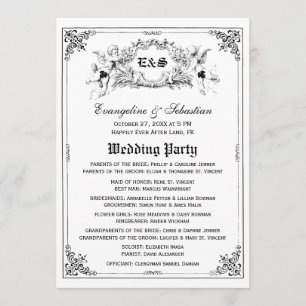 Programmes de mariage de livre de contes de conte
