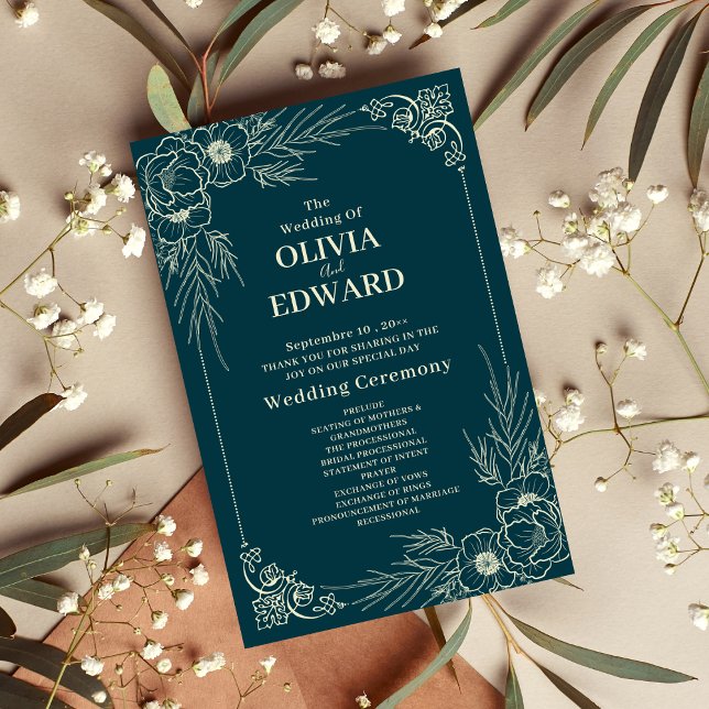 Programmes de mariage Golden Bloom (Créateur téléchargé)