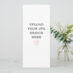 Programmes de mariage imprimés 4" x 9"