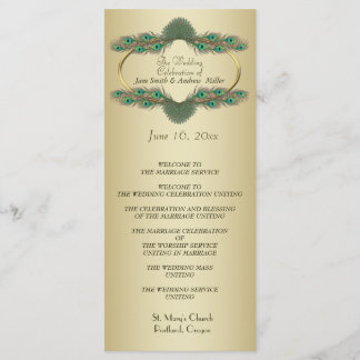 Programmes de mariage - Or
