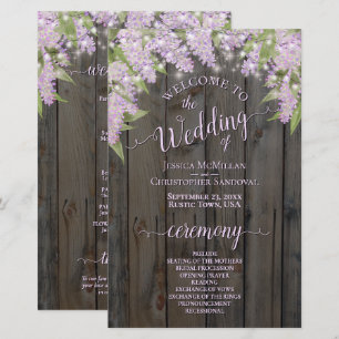 Programmes de mariage pas chers avec des lilas rus