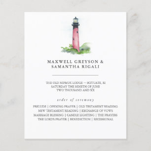 Programmes de mariage sur la plage Watercolor Ligh