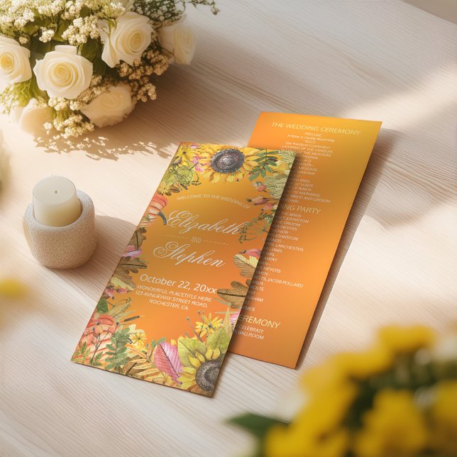 Programmes mariages de automne Automne Feuille Cit (Créateur téléchargé)