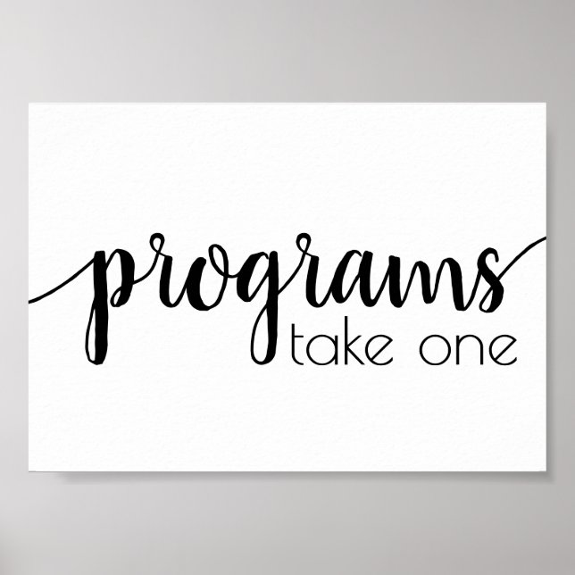 Programmes Simples | Tableau de Tout Événement en  (Devant)