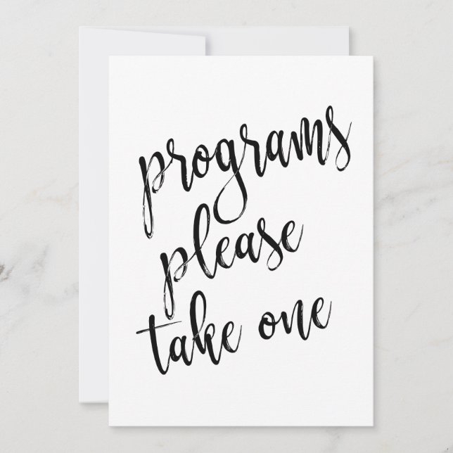 Programmes Veuillez En prendre Un Panneau de Signa (Devant)