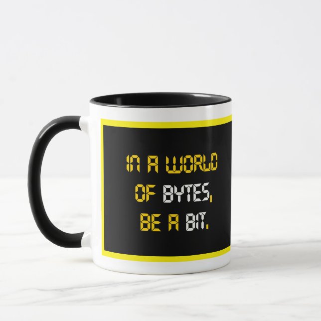 Programmeur disant, citant Mug (Gauche)