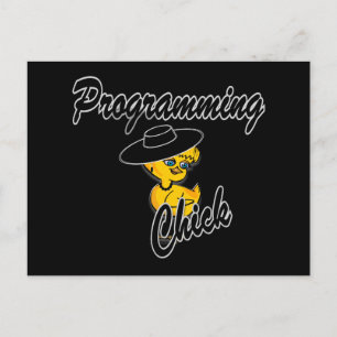 Programming Chick #4 Postcard