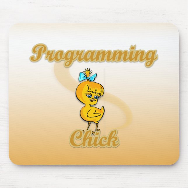 Programming Chick Mouse Pad (Front)