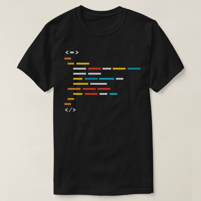 Programming Code Block T-Shirt (Design Front)
