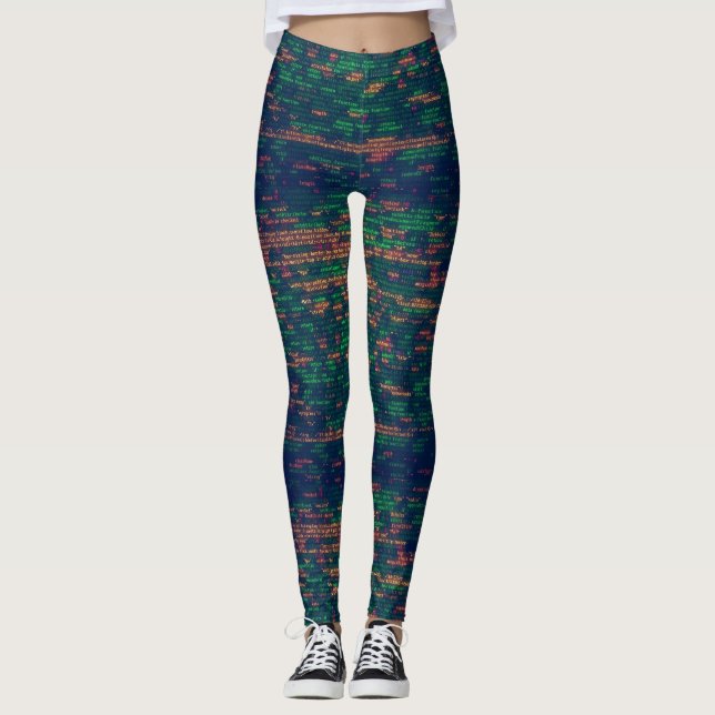 Programming Code for Developers Leggings (Front)