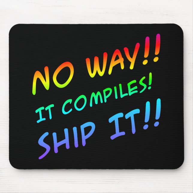 Programming Humour Mousepad (Front)