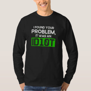 Programming Id10t Syntax Programmer Software Devel T-Shirt
