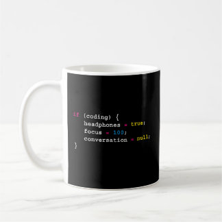 Programming If Coding Headphones Programming Coffee Mug