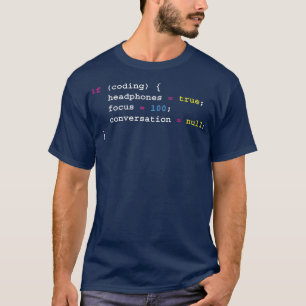 Programming If Coding Headphones  Programming T-Shirt