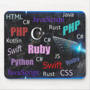 Programming languages mouse pad