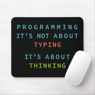 Programming Mindset Quote for Coders & Developers  Mouse Pad