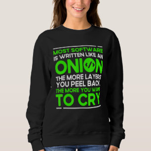 Programming Onion Syntax Programmer Software Devel Sweatshirt