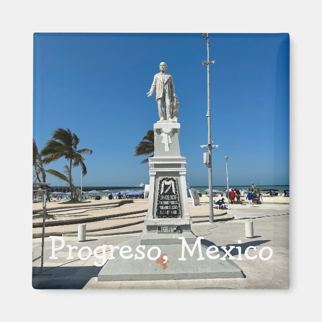Progreso, Mexico - Square Magnet (Front)
