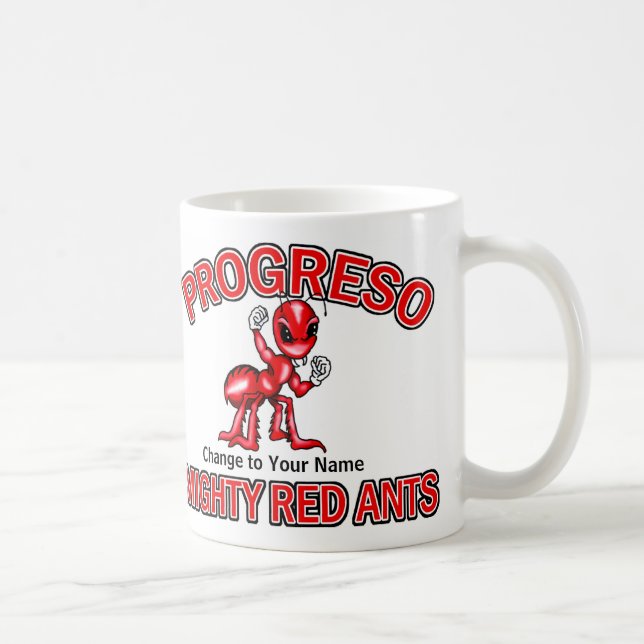 Progreso Red Ants Coffee Mug (Right)
