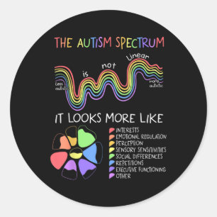 Progress Is Not Linear Sped Autism Awareness Teach Classic Round Sticker