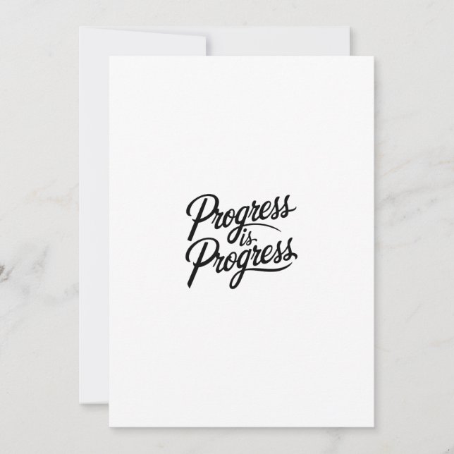 progress is progress invitation (Front)