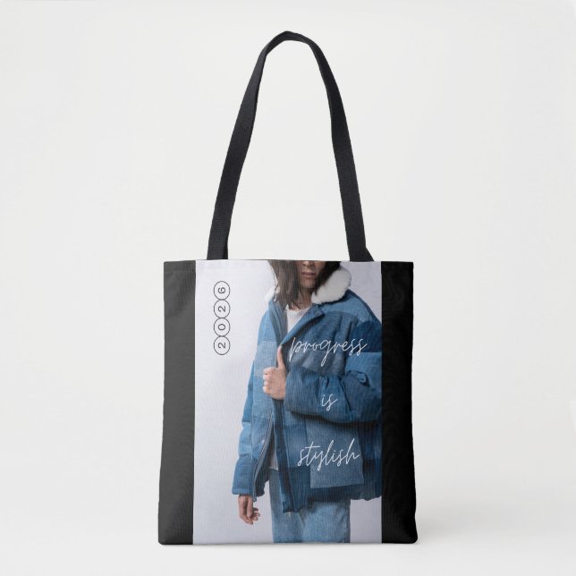 Progress Is Stylish Tote Bag (Front)