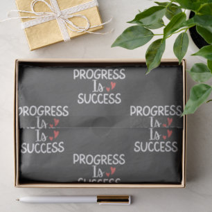 'Progress Is Success' Teacher Appreciation Gift Tissue Paper