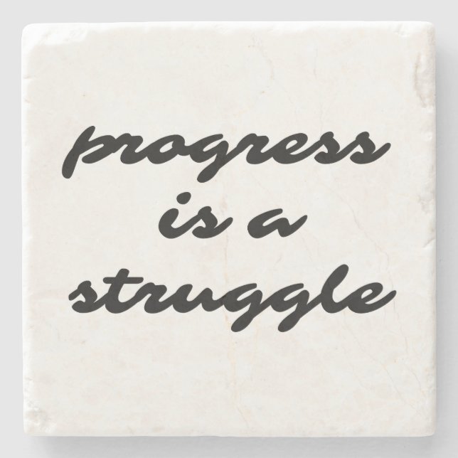Progress Marble Stone Coaster (Front)